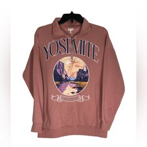 SELF ESTEEM Quarter Zip Oversized “Yosemite” Sweater